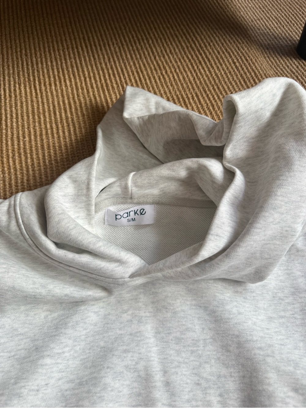 Parke Light Heather Gray Women’s Hoodie - Pullover Sweatshirt (S/M) - Picture 3 of 4